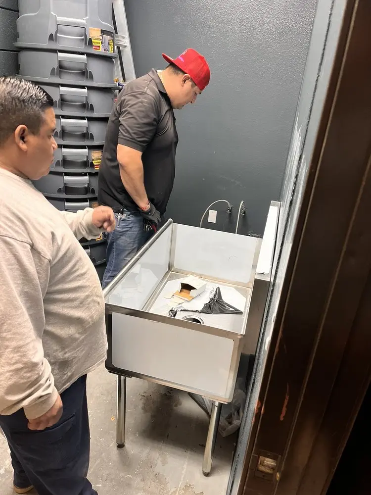 Commercial plumbing and sink installation in Denair
